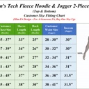  Men's Tech Fleece Hoodie & Jogger Set (Sizes, S to 3XL)
