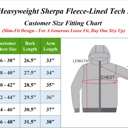  Men's Heavyweight Sherpa Fleece-Lined Full Zip Classic Tech Hoodie