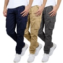  3-Pack Men's Flex-Stretch Cotton Cargo Pants, 31-Inch Inseam - Comfortable and Durable