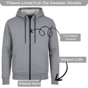  Men’s Fleece-Lined Full-Zip Hoodie (S-3XL)