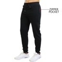 Black & Navy & Charcoal XL 3-Pack Mens Slim Fit Fleece Jogger Sweatpants (S-3XL)