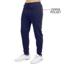 Navy & Olive & Red Medium 3-Pack Mens Slim Fit Fleece Jogger Sweatpants (S-3XL)