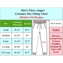 Navy & Olive & Red XL 3-Pack Mens Slim Fit Fleece Jogger Sweatpants (S-3XL)