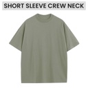 Blue XL Men's Oversized Heavyweight Cotton Crew Neck Short Sleeve Tshirts Loose Fit Tops (S-3XL)