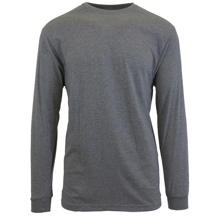 Men's Cotton-Blend Long Sleeve Crew Neck Tee