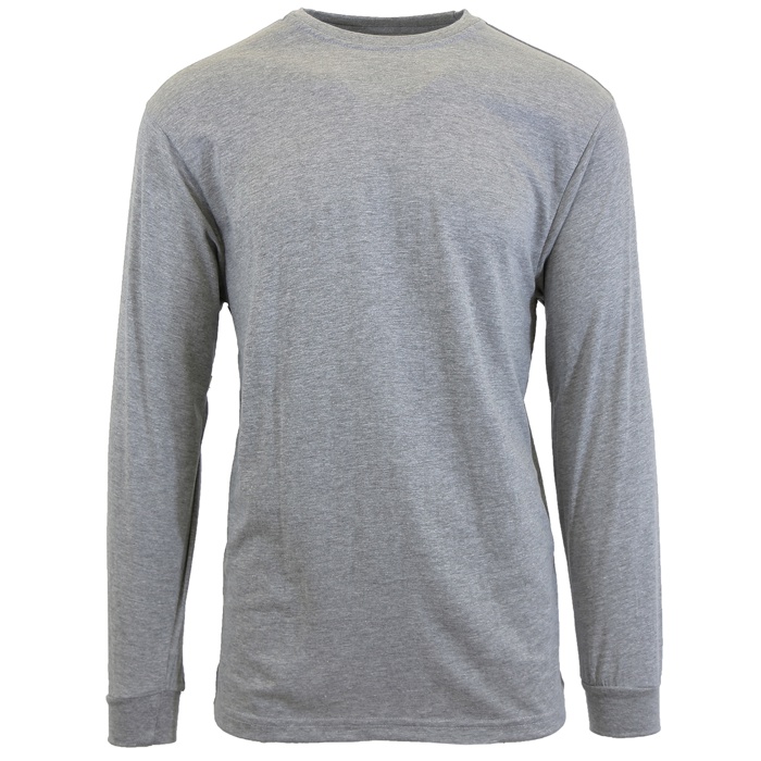Men's Cotton-Blend Long Sleeve Crew Neck Tee