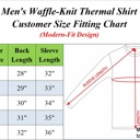  3-Pack Men’s Long Sleeve Waffle Knit Thermal Shirt – V-Neck, Modern Fit, Warm Layering Top