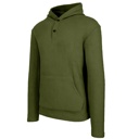 Olive XXL Men's Waffle Knit Thermal Pullover Hoodie (S-3XL)