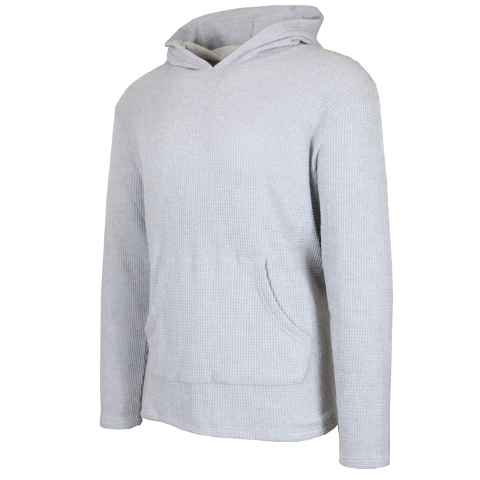 Men's Waffle Knit Thermal Pullover Hoodie (S-3XL)