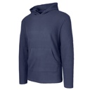 Navy XXXL Men's Waffle Knit Thermal Pullover Hoodie (S-3XL)