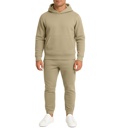 Sand XXL Men’s Heavyweight Soft Fleece Cotton Blend Pullover Hoodie & Sweatpants Jogging Set (S-2XL)