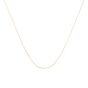  10K Gold 0.5 mm Slender & Dainty Fine Rope Chain Necklace