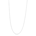  .925 Sterling Silver 0.7mm Slim and Dainty Unisex 18" Inch Ball Bead Chain Necklace