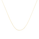 Yellow 20" 10K Gold 0.5 mm Slender & Dainty Fine Rope Chain Necklace