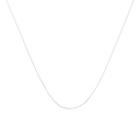 White 18" 10K Gold 0.5 mm Slender & Dainty Fine Rope Chain Necklace