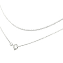 White 18" 10K Gold 0.5 mm Slender & Dainty Fine Rope Chain Necklace