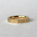  Heart Stamped Stainless Steel Stackable Ring