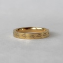  Side Music Note Stamped Stainless Steel Stackable Ring