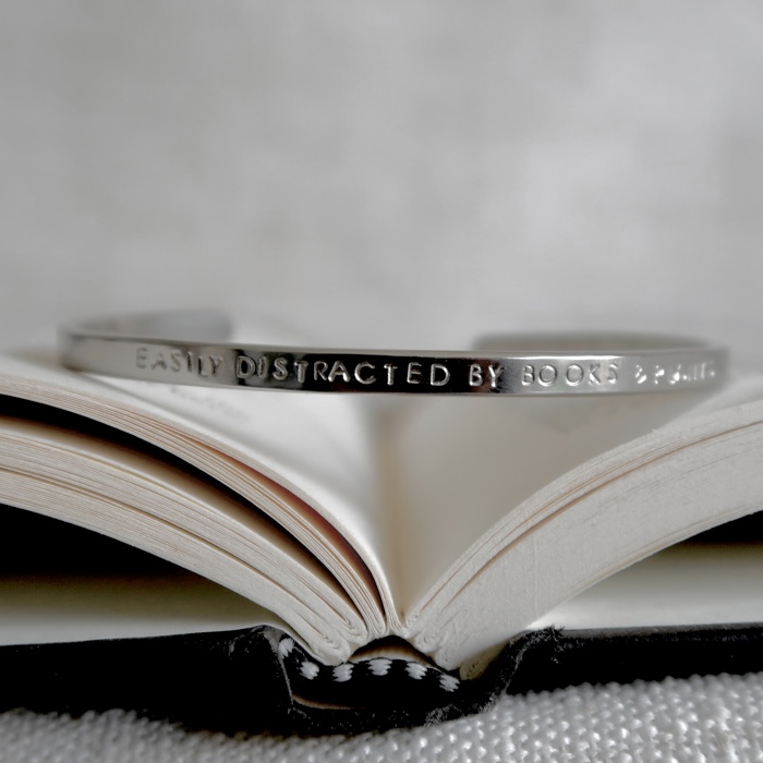 Bookish Theme Bangle Cuff