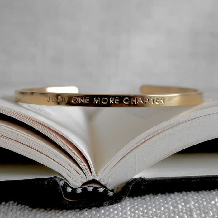 Bookish Theme Bangle Cuff