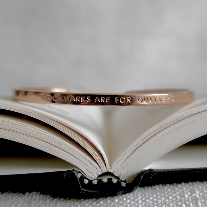 Bookish Theme Bangle Cuff