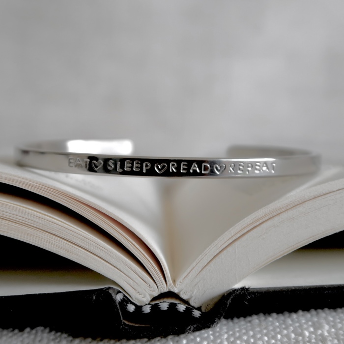 Bookish Theme Bangle Cuff