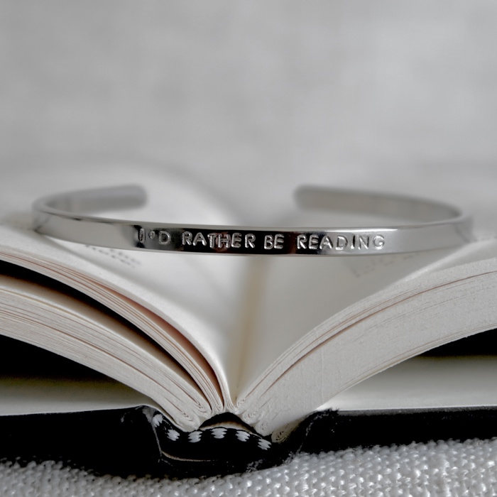 Bookish Theme Bangle Cuff