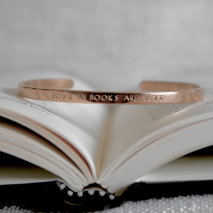 Bookish Theme Bangle Cuff