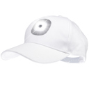  Baseball Cap with LED Light - White