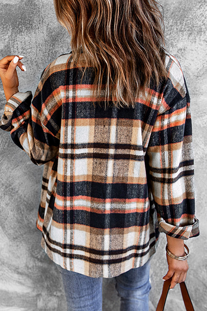 Jane Plaid Button Down Shacket