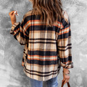  Lannah Plaid Button Down Shacket