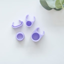 Purple Set of 4 Pcs Accessories Compatible With Stanley Cup  Quencher H2.0 Tumbler