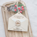  Personalize Wooden Letter to Santa Ornament