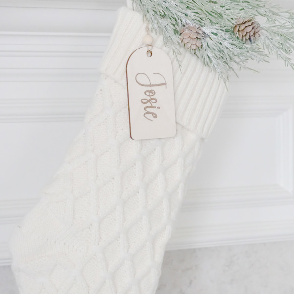 Personalized Wooden Name Stocking Tags