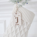  Personalized Wood Name Tag for Stockings