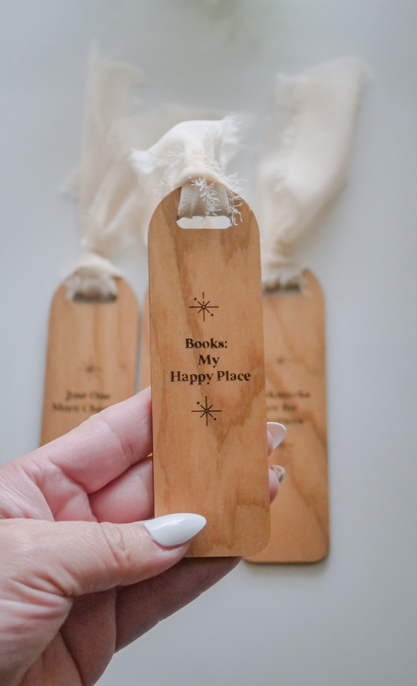 4 Piece Wood Bookmark Set