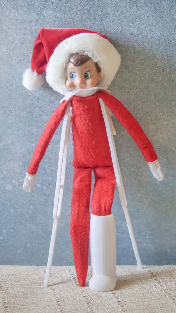 3 PC Elf on the Shelf Crutch Prop Kit 