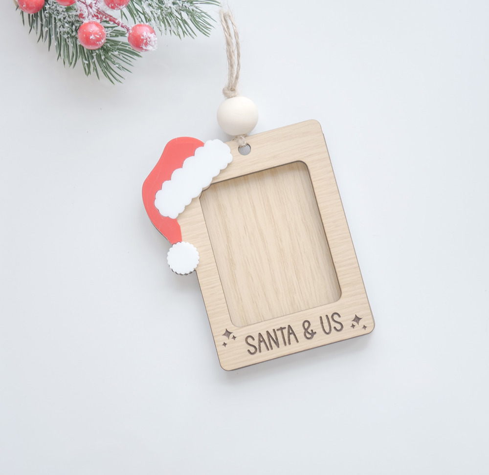  Santa & Me / Santa & Us Photo Frame Ornament