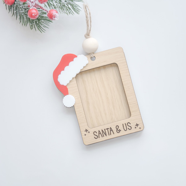  Santa & Me / Santa & Us Photo Frame Ornament