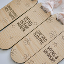  4-Piece Wooden Bookmark Set