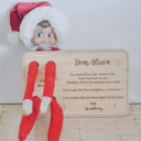  Personalized Elf I'm back Wood Sign 