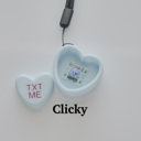 Pack Of Six Set of 6 Conversation Heart Fidget Clickers