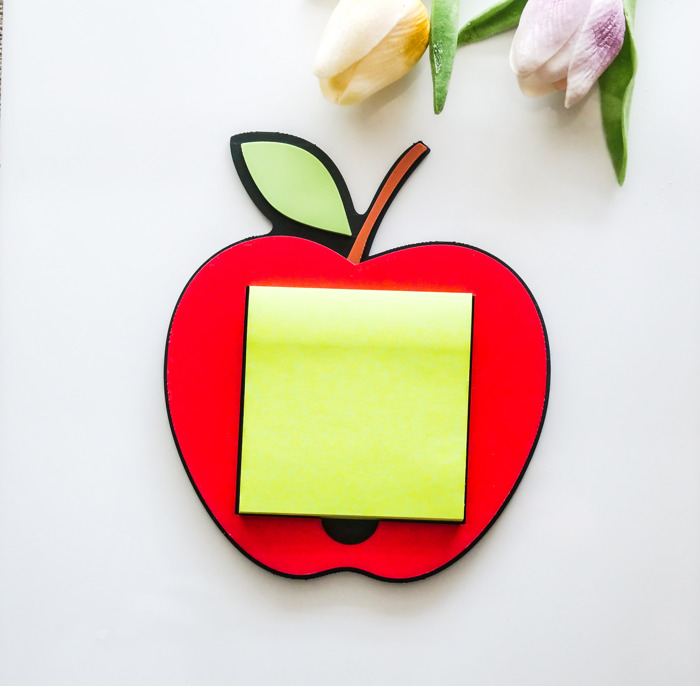 Apple Shaped Desk Sticky Note Holder – Teacher Appreciation Gift