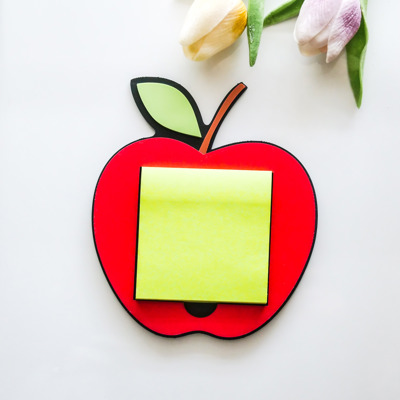 Apple Shaped Desk Sticky Note Holder – Teacher Appreciation Gift