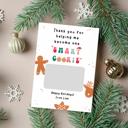 Smart Cookie Personalized Teacher Appreciation Christmas Gift Card Holder Greeting Card - Set of 4