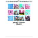 Cherry Blossom 2026 Wall Calendar - Botanical Photography - 12-Month Bloom Series - 8.5x11 Wire-O Hanging Planner