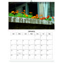 Marigold 2026 Wall Calendar - Botanical Photography - 12-Month Bloom Series - 8.5x11 Wire-O Hanging Planner