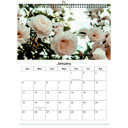 Rose 2026 Wall Calendar - Botanical Photography - 12-Month Bloom Series - 8.5x11 Wire-O Hanging Planner
