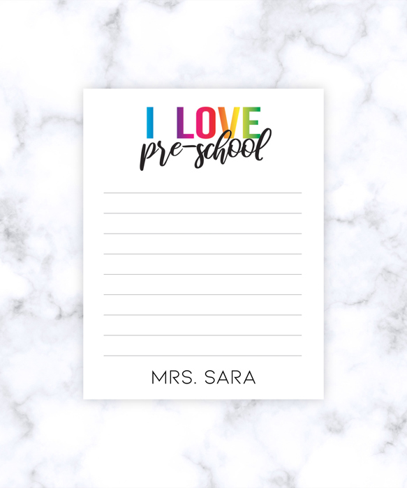 Teacher Personalized Grade Notepad | Teacher Gift