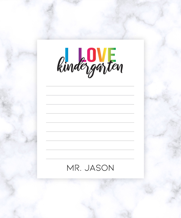 Teacher Personalized Grade Notepad | Teacher Gift